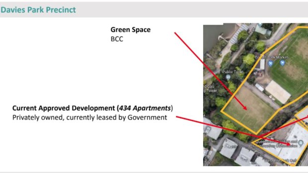 The proposed high school site at Montague Road at West End , beside Davies Park.