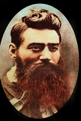 Portrait of Ned Kelly.