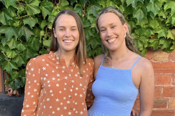 Podcasters Sophie Dicker (left) and Maddy Guest have found micro courses essential in improving their digital skills.