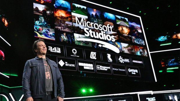 Xbox boss Phil Spencer showed off more than 50 games but only a few were made by Microsoft-owned studios.