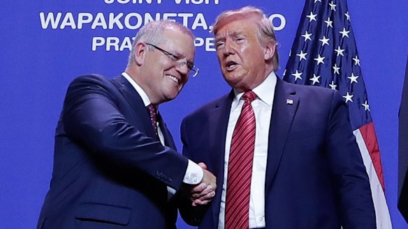 Prime Minister Scott Morrison and US President Donald Trump.