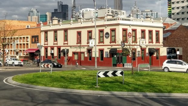 The Corkman Irish pub in Carlton, built in 1858, as it was until its illegal demolition in 2016. 