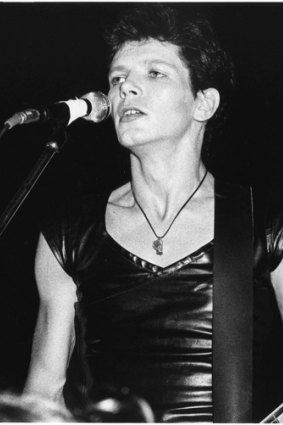 Iva Davies performing with Flowers, circa 1978.