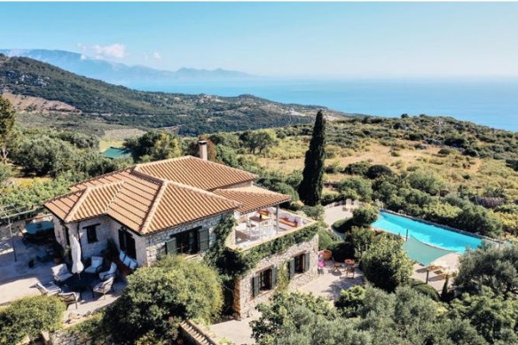 The home has spectacular views.