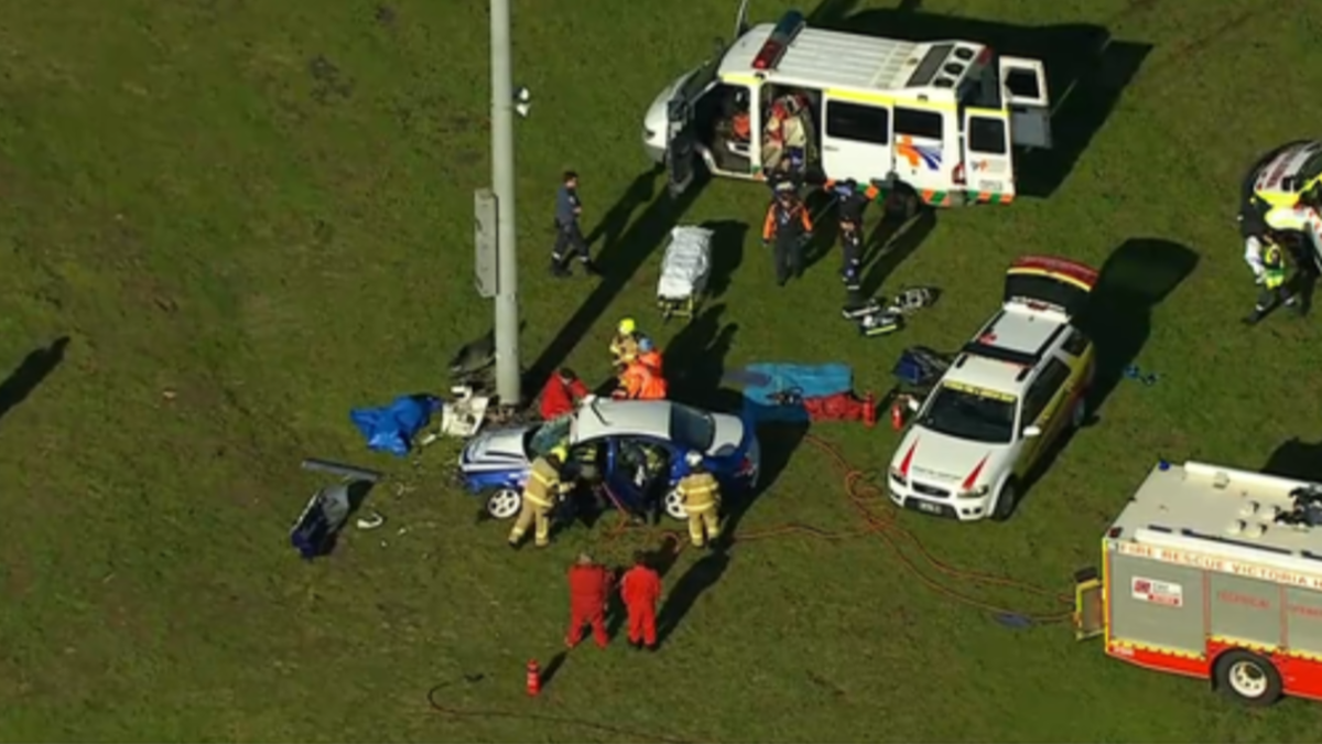 Driver dies after car crashes into pole at Calder Park racetrack in ...