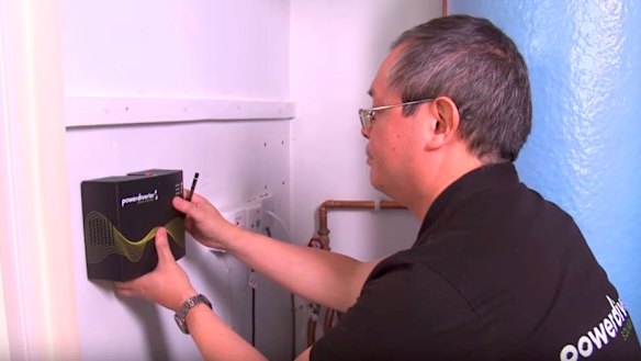 A Power Diverter unit is installed in a house. 