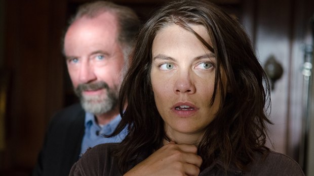 Maggie (Lauren Cohan) is propositioned by Hilltop leader Gregory (Xander Berkeley) in The Walking Dead season 6 episode 11 Knots Untie.