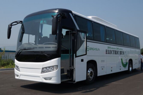 A Brighsun Auto electric bus.