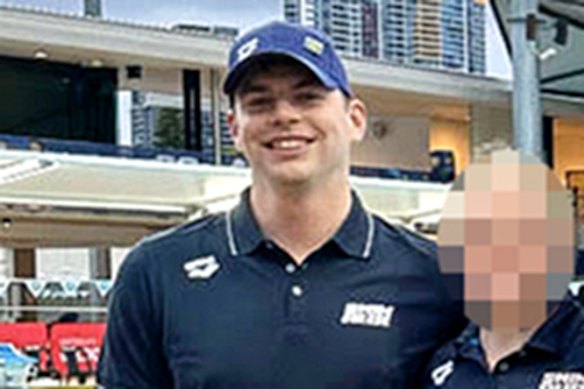 Former MLC swimming coach Jayden Brian. 