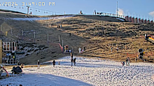 A snow cam depicts snowfall at Mt Hotham on June 27.