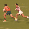 Eddie Jones remonstrating with a referee during the Japan under 23 game with Australian under 20s in Coffs Harbour.
