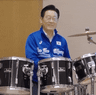 Japan South Korea Leaders play drums