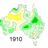 Heating Australia: Average temperatures from 1910 to 2024