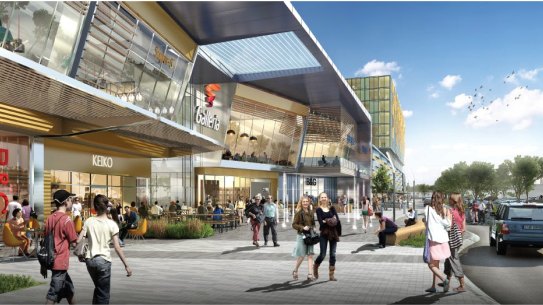 An artist’s impression from 2016 of the $350 million redevelopment of Galleria Shopping Centre.