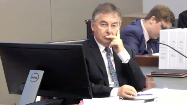 Commissioner Walter Sofronoff, KC, at the inquiry into forensic DNA testing in Queensland.