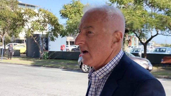 Greg Numa outside the Gold Coast courthouse on Friday.