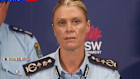 AFP Commissioner Krissy Barrett speaking on Tuesday afternoon.