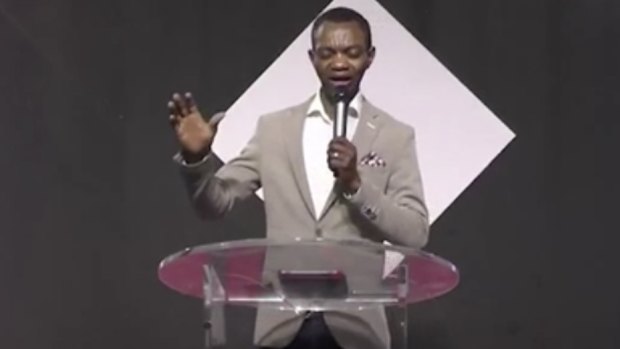 In a stream posted on the church’s Facebook page, Pastor Marvin Osaghae asked people in the hall and at home to stand as he prayed for the NSW government.