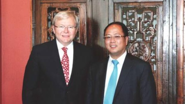 Huang Xiangmo with former prime minister Kevin Rudd.