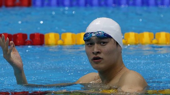 China's Sun Yang was beaten by Mack Horton in the 400m freestyle at the Rio Olympics.