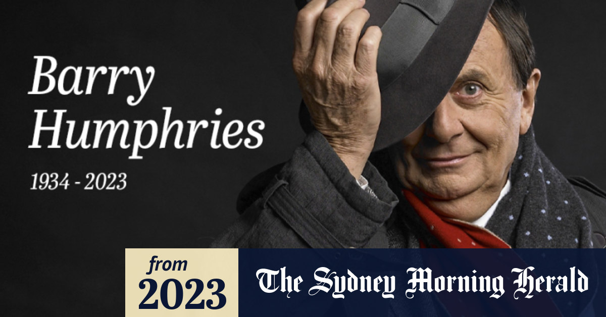 Australian comedy great Barry Humphries dies in hospital aged 89