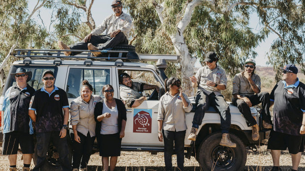 The Murujuga Aboriginal Corporation Ranger team.