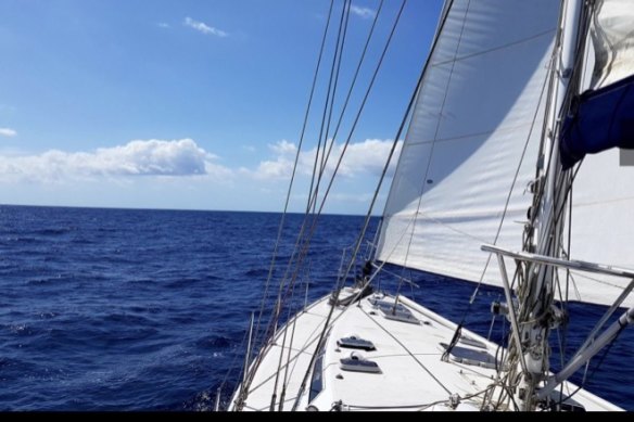 An image from Druery’s yacht trip to Coffs Harbour. 