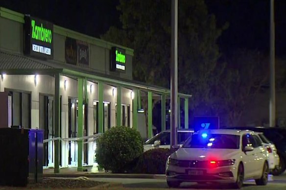 A 16-year-old boy is in critical condition in hospital after a stabbing outside a Zambrero restaurant in Canning Vale.