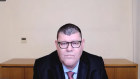 James Packer giving evidence from his yacht on Friday.