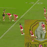 Isaiya Katoa sets up a try for Hamiso Tabuai-Fidow.