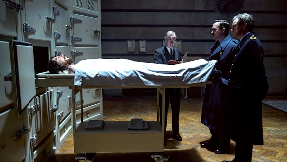 A tramp’s body is used in a plot to trick the Germans in Operation Mincemeat, which is based on a real-life story. 