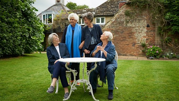 Tea with the Dames stars, from left, Maggie Smith, Joan Plowright, Eileen Atkins and Judi Dench.