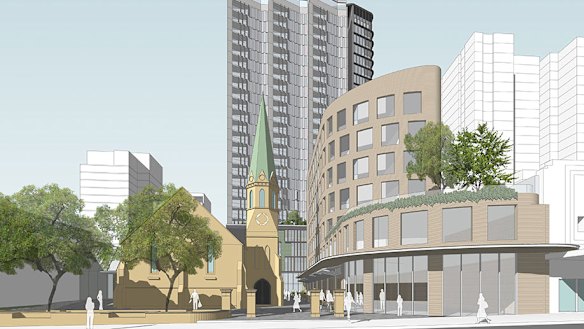 An artist's impression of the Uniting Church's $108 million property development in Burwood.
