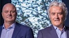 Bupa’s Asia Pacific chief executive Nick Stone and global chief executive Inaki Ereno in Melbourne on Tuesday.