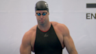 A juiced-up Australian swimmer James Magnussen before a 100m swim that launched the Enhanced Games earlier this year.