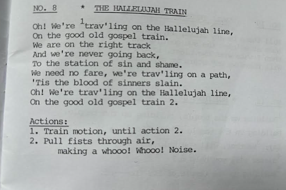 Hymn for children from inside the Geelong Revival Centre church