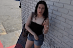 A new video has shown a woman matching the description of Sally Grace Contarino being filmed by a content creator days before she went missing.