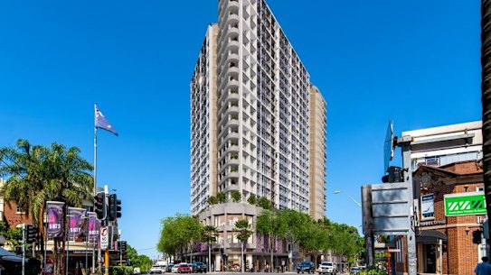 The building is proposed for a prominent site on the Pacific Highway.