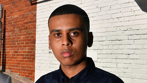 Ahmed Hassan, right, from Youth activating Youth. 