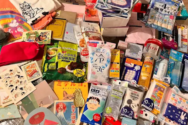 Sarah loves to shop in places like Japan on holiday.