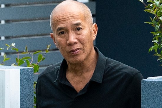 Neurosurgeon Charlie Teo leaving his Pagewood home in south-eastern Sydney on Tuesday.