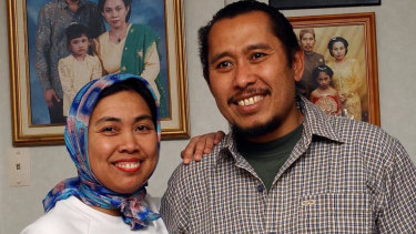 Lilik Abdul Hamid (pictured with his wife, Nina) has been named as one of the deceased.