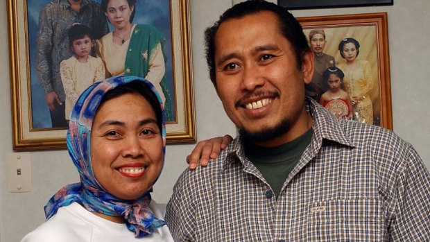 Lilik Abdul Hamid (pictured with his wife, Nina) has been named as one of the deceased.