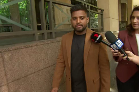 Navishta Desilva at the Melbourne Magistrates’ Court on Tuesday.