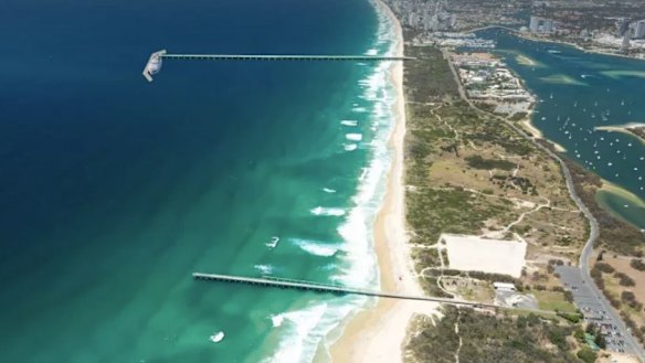 The Spit on the Gold Coast.