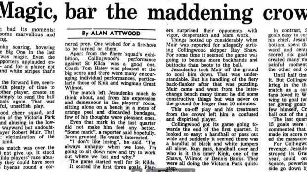 Alan Attwood's story in The Age on May 5, 1980.