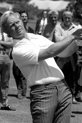 Jack Nicklaus playing in the 1971 Australian Open.