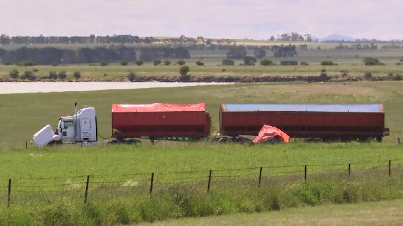 Three killed in catastrophic truck crash in south-west Victoria - The Sydney Morning Herald