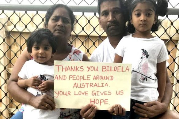 The Murugappan family who went into detention after being told they could not stay in their Biloela home town have been granted three-month bridging visas while legal matters are ongoing.
