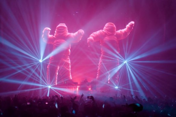 The Chemical Brothers played second fiddle to the spectacular visuals created by Marcus Lyall and Adam Smith.